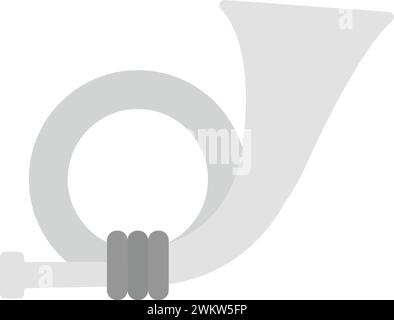 Postal Horn icon vector image. Stock Vector