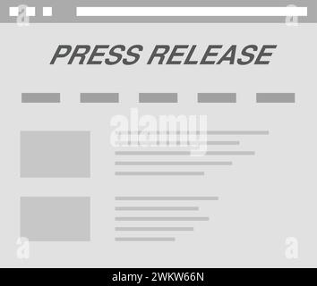 Press Releases icon vector image. Stock Vector