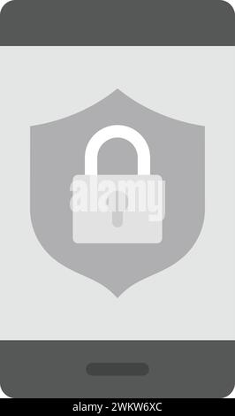 Secure Device icon vector image. Stock Vector