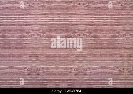Red horizontal grain - pattern of a wall covering Stock Photo