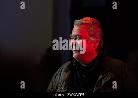 Oxon Hill, United States. 22nd Feb, 2024. Steve Bannon at the 2024 Conservative Political Action Conference (CPAC) in National Harbor, Maryland, U.S., on Thursday, February 22, 2024. Credit: Annabelle Gordon /CNP/Sipa USA Credit: Sipa USA/Alamy Live News Stock Photo