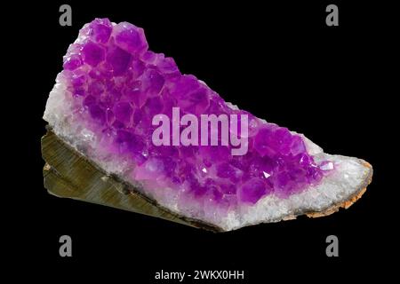 Amethyst is a beautiful stone with beautiful and large crystals Stock Photo