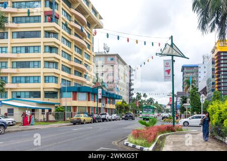 Street scene, Victoria Parade, Suva, Viti Levu, Republic of Fiji Stock Photo