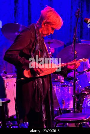February 22, 2024, New York, New York, USA: German jazz guitarist/musician/singer LENI STERN performs at Birdland Jazz Club in Midtown Manhattan with the Mike Stern Band. (Credit Image: © Nancy Kaszerman/ZUMA Press Wire) EDITORIAL USAGE ONLY! Not for Commercial USAGE! Stock Photo