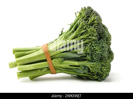 broccolini baby broccoli on white background Stock Photo