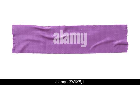 Purple cloth tape on white background with clipping path Stock Photo