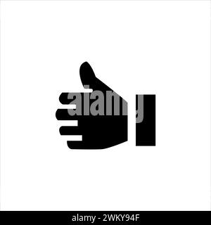 Art illustration icon logo charity and solidarity symbol of hand gesture okay Stock Vector