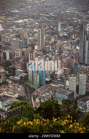 Bogota at dusk, Colombia Stock Photo