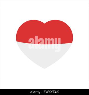 art illustration design concept of independence day of indonesia Stock Vector