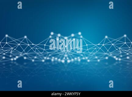 Big data and digital transformation. Next generation technology era. Communication network concept Stock Photo