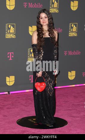 Miami, United States Of America. 22nd Feb, 2024. MIAMI, FLORIDA - FEBRUARY 22: Joaquina attends Univision's 36th Premio Lo Nuestro at Kaseya Center on February 22, 2024 in Miami, Florida. (Photo by Alberto E. Tamargo/Sipa USA) Credit: Sipa USA/Alamy Live News Stock Photo