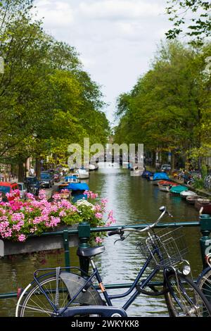 Canal, Amsterdam, Netherlands Stock Photo