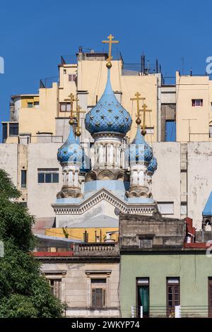 Historic building of Russian Orthodox Church in San Telmo, Buenos Aires, Argentina Stock Photo