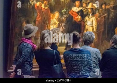 Looking At The Nightwatch At Amsterdam The Netherlands 31-10-2018 Stock Photo