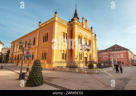 04 January 2024, Novi Sad, Serbia: enchanting beauty of Novi Sad's Bishop's Palace, a striking architectural landmark Stock Photo