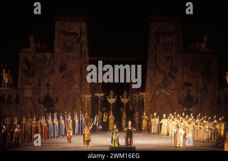 3830481 Aida by Giuseppe Verdi at Baths of Carcalla; (add.info.: Rome, 1989. Performance of Verdi's Aida at the Baths of Caracalla / Roma, 1989. L'Aida di Verdi alle Terme di Caracalla); © Marcello Mencarini. All rights reserved 2024. Stock Photo