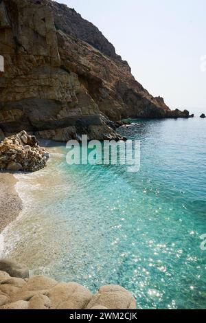 Seychelles Beach, Ikaria, Greece. It is one of the most famous beaches ...