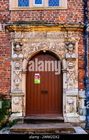 Doorway. The King's Manor, University of York. York, North Yorkshire, Yorkshire and the Humber, England, United Kingdom, Europe Stock Photo