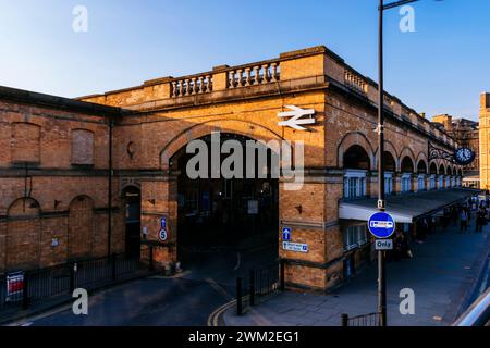 York railway station entrance. York, North Yorkshire, Yorkshire and the Humber, England, United Kingdom, Europe Stock Photo