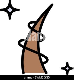 Follicle Shine Concept Color Icon. Hair Shiny with Keratin Effect Pictogram. Hair Follicle Simple Icon. Isolated Vector Illustration. Stock Vector