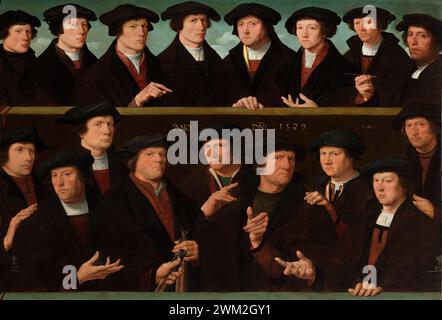 A Group of Guardsmen, 1529, Dirck Jacobsz, 1529 Stock Photo