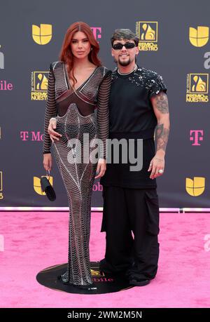 Miami, United States Of America. 22nd Feb, 2024. MIAMI, FLORIDA - FEBRUARY 22: ADSO attends Univision's 36th Premio Lo Nuestro at Kaseya Center on February 22, 2024 in Miami, Florida. (Photo by Alberto E. Tamargo/Sipa USA) Credit: Sipa USA/Alamy Live News Stock Photo