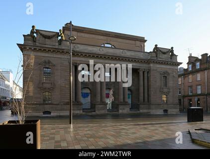 The former Perth city hall has been redeveloped to become Perth Museum and will house the Stone of Destiny, opening in March 2024. Stock Photo