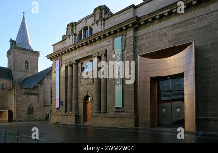 The former Perth city hall has been redeveloped to become Perth Museum and will house the Stone of Destiny, opening in March 2024. Stock Photo