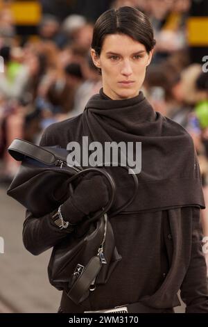A model walks the runway during Tod's collection show at the Milan Fashion Week Womenswear Autumn/Winter 2024-2025 on February 23, 2024 in Milan. ©Photo: Cinzia Camela. Stock Photo