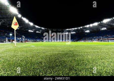 Rome, Italia. 22nd Feb, 2024. Rome - Stadio Olympico before the 2nd leg of the UEFA Europa League Knockout Round Play-offs between AS Roma v Feyenoord at Stadio Olympico on 22 February 2024 in Rome, Italia. Credit: box to box pictures/Alamy Live News Stock Photo
