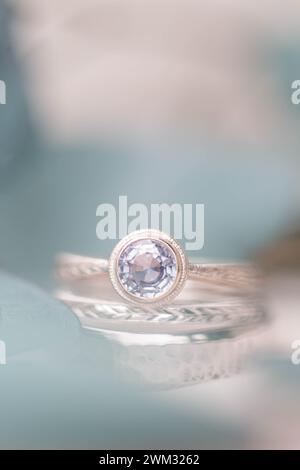 Moody Engagement Ring Stock Photo