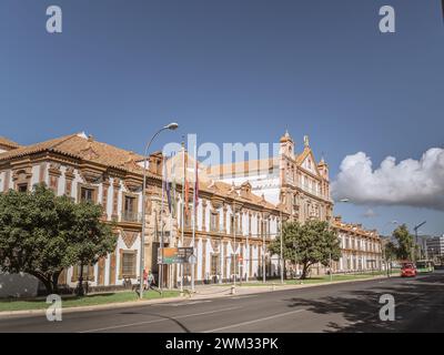 CORDOBA, SPAIN - September 11, 2023 - Baroque Palacio de la Merced in Cordoba Plaza de Colon. Palacio de la Merced was built in XVIII century it was m Stock Photo