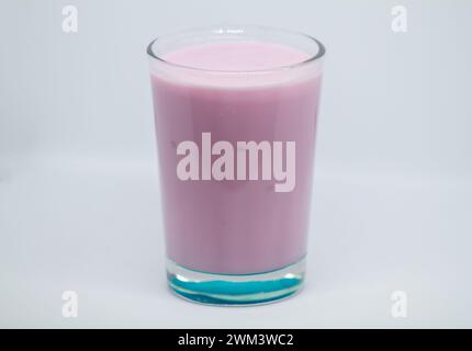 drink inside glass on a white background Stock Photo