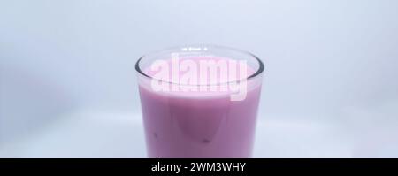 drink inside glass on a white background Stock Photo