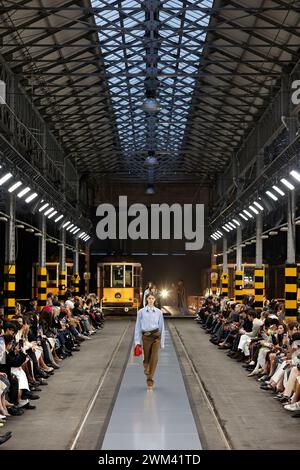 TODÄôS Fall/Winter 2024 runway during Milan Fashion Week on February 2024 - Milan, Italy 23/02/2024 Stock Photo