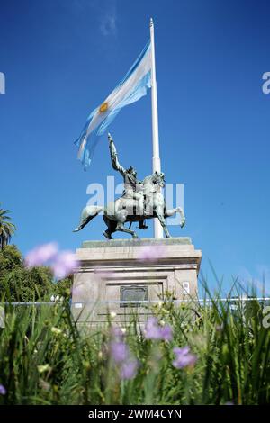 France. 22nd Feb, 2024. © PHOTOPQR/VOIX DU NORD/PIERRE ROUANET ; 22/02/2024 ; Buenos Aires, le 22/02/2024. Le centre ville de Buenos Aires, capitale de l'Argentine (Argentina). Plaza de Mayo. PHOTO PIERRE ROUANET LA VOIX DU NORD Argentina; Buenos Aires, 02/22/2024. The city center of Buenos Aires, capital of Argentina (Argentina). May Square, Plaza de Mayo, opposite the presidential palace. Credit: MAXPPP/Alamy Live News Stock Photo