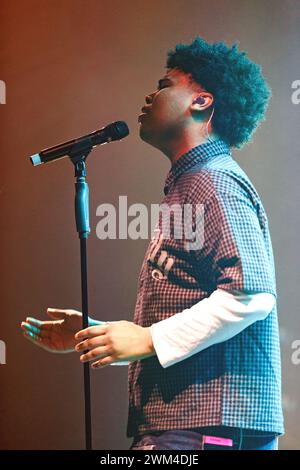 The singer Sekou, real name Sekou Sylla, performing live onstage at O2 ...