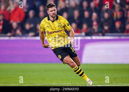 EINDHOVEN, NETHERLANDS - FEBRUARY 20: Niclas Fullkrug (Borussia Dortmund) looks on during the UEFA Champions League 2023/24 match of PSV Eindhoven and Stock Photo