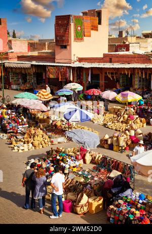 Souk, Medina de Marrakech, High Atlas, Morocco Stock Photo