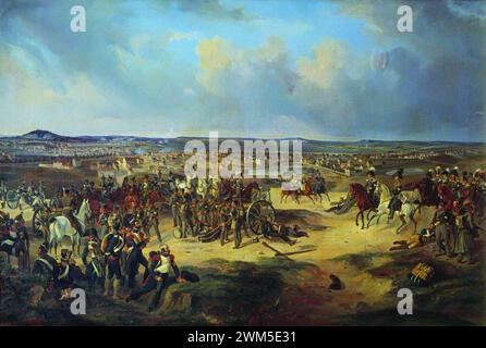 Battle of Paris 1814 by Villevalde. Stock Photo