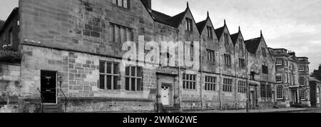 The Free Gramma School, Main Street Ashbourne town; Peak District National Park; Derbyshire; England, UK Stock Photo