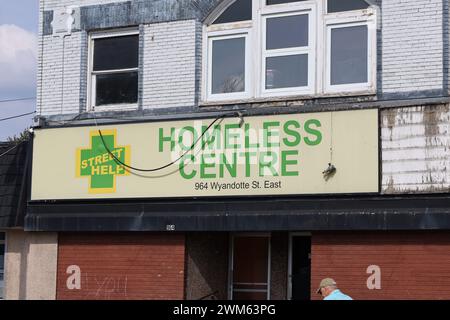 Windsor, Ontario, Canada - September 17 2023: Street Help Homeless Centre Stock Photo