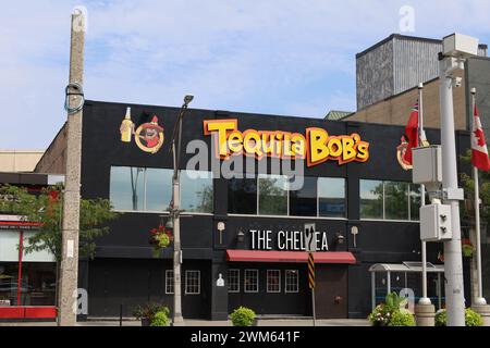 Windsor, Ontario, Canada - September 17 2023 - Tequila Bob's at the Chelsea in Windsor Stock Photo