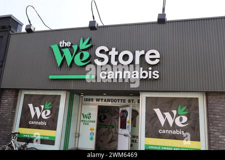 Windsor, Ontario, Canada - September 17 2023: The We store cannabis shop Stock Photo