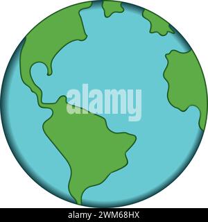 Colored earth planet globe icon Vector Stock Vector Image & Art - Alamy