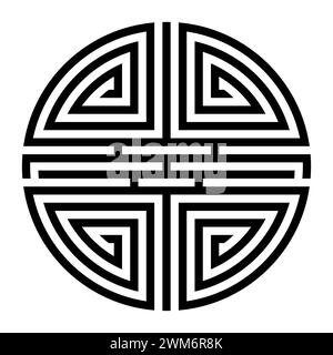 Shou, variation of the Chinese symbol for longevity. A long life is a blessing in Chinese traditional thought, symbolized by Shou Xing. Stock Photo