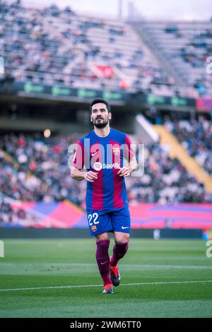 Barcelona, Spain, 24, February, 2024.  Spanish LaLiga EA Sports: FC Barcelona v Getafe.  (22) Gündogan.  Credit: Joan G/Alamy Live News Stock Photo