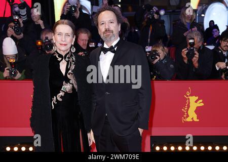 Mariette Rissenbeek und Carlo Chatrian bei der Ankunft zur Abschluss Feier am Berlinale Palast der 74. Internationale Filmfestspiele Berlinale am 24.0 Stock Photo