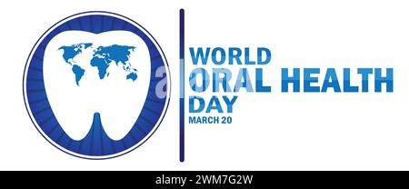 World Oral Health Day. Suitable for greeting card, poster and banner. Stock Vector