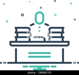 Icon for librarian,book Stock Vector